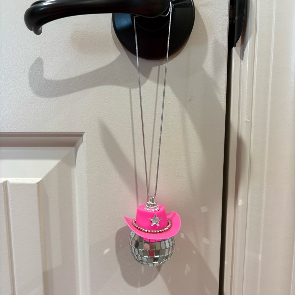 Disco Cowgirl Car Mirror Hanger